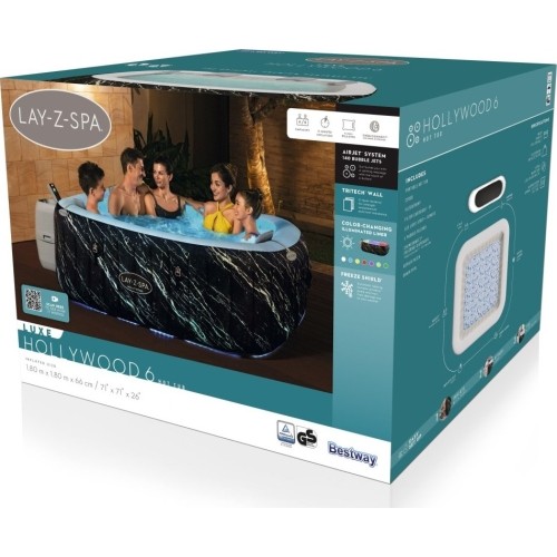 Lay-Z-Spa Hollywood LUXE Air Jet Jacuzzi BESTWAY