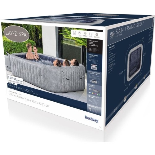 Lay-Z-Spa San Francisco SMART HydroJet PRO Jacuzzi BESTWAY