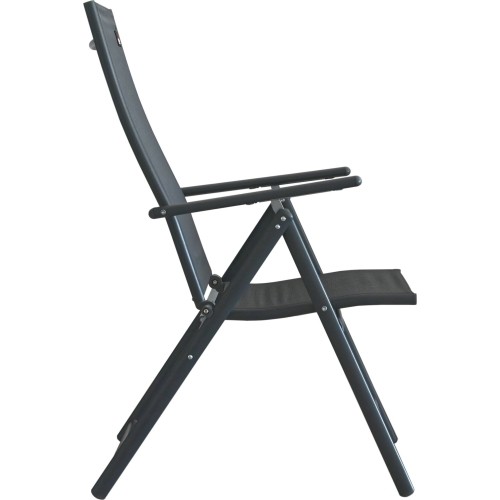 Składane krzesło ogrodowe PULA ciemnoszare