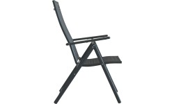 Składane krzesło ogrodowe PULA ciemnoszare