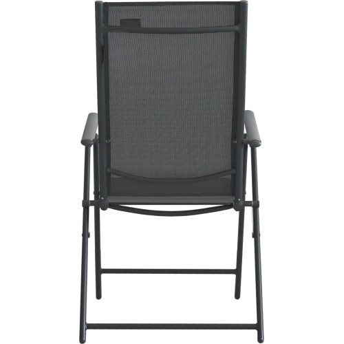 Składane krzesło ogrodowe PULA ciemnoszare