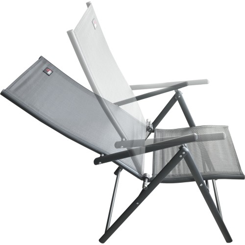 Składane krzesło ogrodowe PULA ciemnoszare