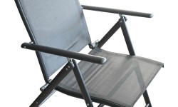 Składane krzesło ogrodowe PULA ciemnoszare