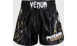 Spodenki Venum VTC Flames Muay Thai - czarny/złoty