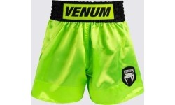 Spodenki Venum Classic Evo Muay Thai - neonowożółte/czarne