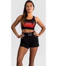 Damski biustonosz sportowy Venum x RWS 2.0 - czarny/czerwony