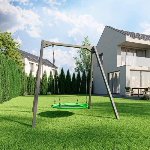 Huśtawka na łożyskach PREMIUM MO-015, 1-stanowiskowa, szeroka rama – Marbo Sport