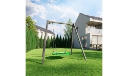 Huśtawka 1-stanowiskowa na łożyskach (stelaż) szeroka PREMIUM MO-015 - Marbo Sport