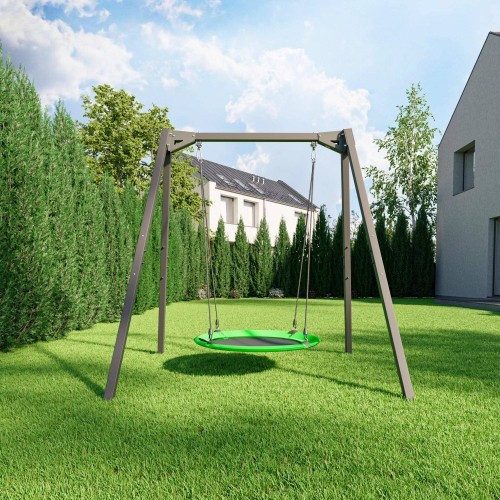 Huśtawka na łożyskach PREMIUM MO-015, 1-stanowiskowa, szeroka rama – Marbo Sport