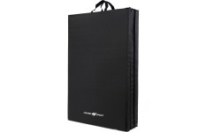 Materac gimnastyczny składany twardy z rzepami 180 x 90 x 5 cm czarny - Marbo Sport