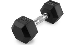 Hantla żeliwna gumowana HEX 7,5 kg - UpForm