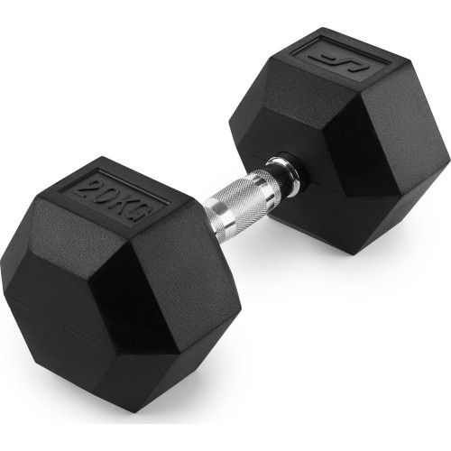 Hantla żeliwna gumowana HEX 20 kg - UpForm