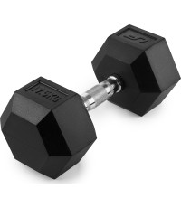 Hantla żeliwna gumowana HEX 17,5 kg - UpForm