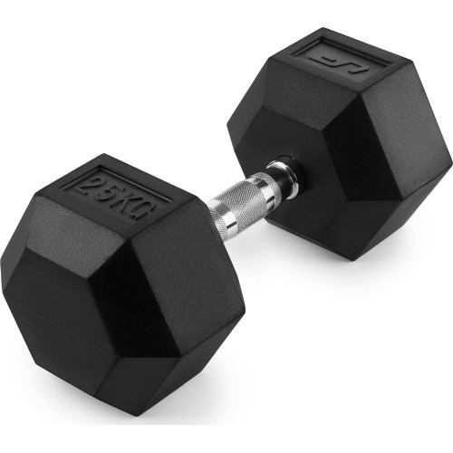 Hantla żeliwna gumowana HEX 25 kg - UpForm