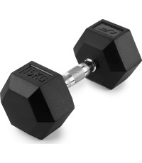 Hantla żeliwna powlekana gumą HEX 15 kg - UpForm