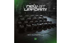 Hantla żeliwna gumowana HEX 25 kg - UpForm