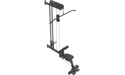 Wyciąg górny i dolny do ściany z siedziskiem i stopami MS-W104 2.0 - Marbo Sport