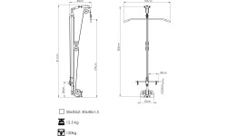 Wyciąg do klatki rack MS-W107 2.0 - Marbo Sport