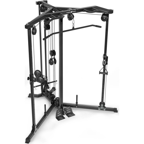 Brama na wolny ciężar z wyciągiem górnym i dolnym MS-W106 2.0 - Marbo Sport