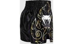 Spodenki Venum VTC Flames Muay Thai - czarny/złoty