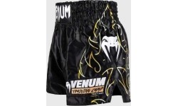 Spodenki Venum VTC Flames Muay Thai - czarny/złoty