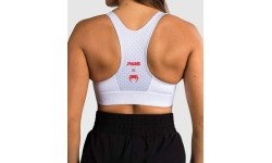Damski biustonosz sportowy Venum x RWS 2.0 - biały/czerwony