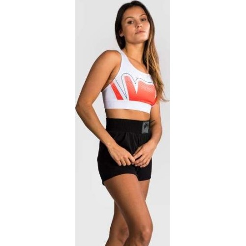 Damski biustonosz sportowy Venum x RWS 2.0 - biały/czerwony