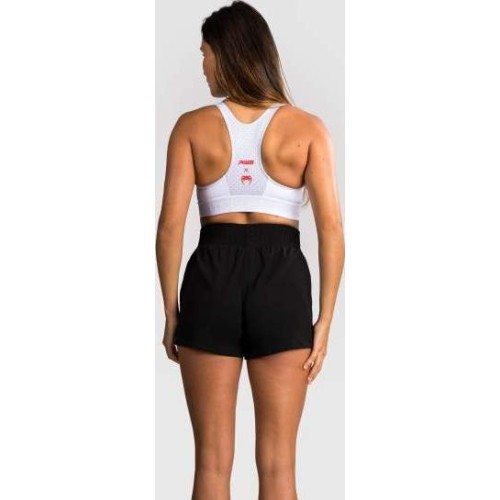 Damski biustonosz sportowy Venum x RWS 2.0 - biały/czerwony