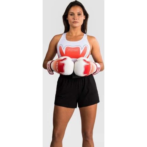 Damski biustonosz sportowy Venum x RWS 2.0 - biały/czerwony