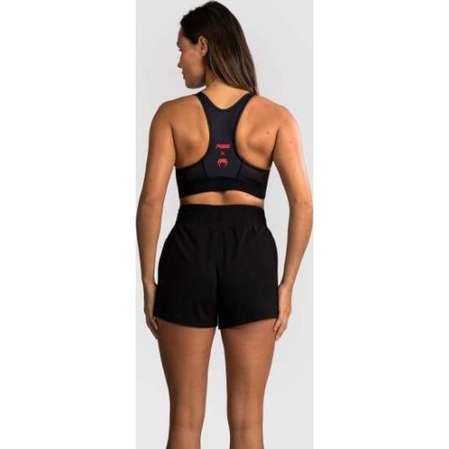 Damski biustonosz sportowy Venum x RWS 2.0 - czarny/czerwony