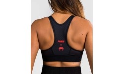 Damski biustonosz sportowy Venum x RWS 2.0 - czarny/czerwony