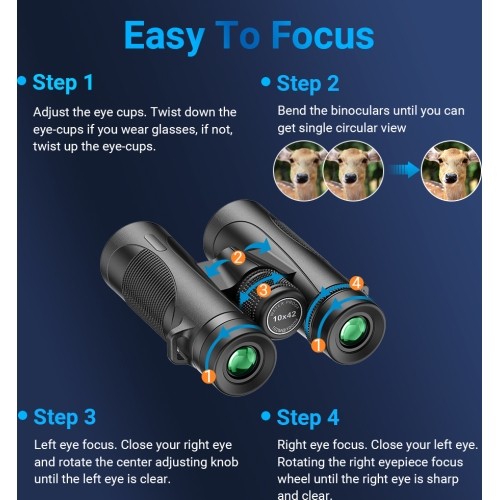 Lornetka wodoodporna 10x42 Apexel