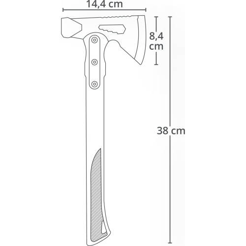 Origin Outdoors Uniwersalny topór „Survival”