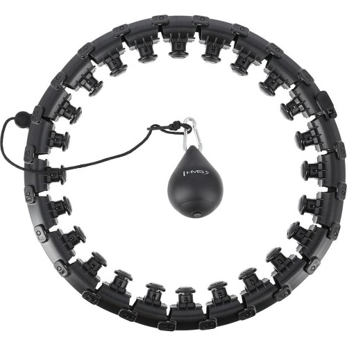 HHW01 HULA HOOP CZARNY Z OBCIĄŻNIKIEM HMS