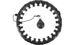 HHW01 HULA HOOP CZARNY Z OBCIĄŻNIKIEM HMS