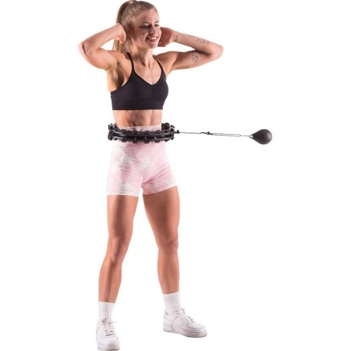 HHW01 HULA HOOP CZARNY Z OBCIĄŻNIKIEM HMS