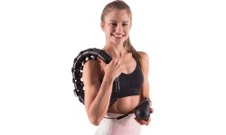 HHW01 HULA HOOP CZARNY Z OBCIĄŻNIKIEM HMS