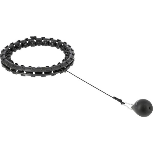 HHW01 HULA HOOP CZARNY Z OBCIĄŻNIKIEM HMS
