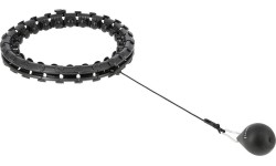 HHW01 HULA HOOP CZARNY Z OBCIĄŻNIKIEM HMS