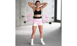 HHW01 HULA HOOP CZARNY Z OBCIĄŻNIKIEM HMS