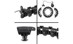 HHW01 HULA HOOP CZARNY Z OBCIĄŻNIKIEM HMS