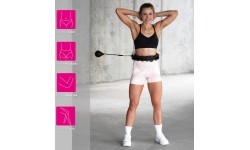 HHW01 HULA HOOP CZARNY Z OBCIĄŻNIKIEM HMS