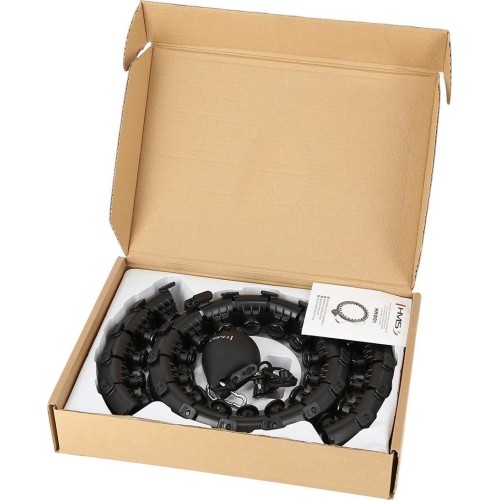 HHW01 HULA HOOP CZARNY Z OBCIĄŻNIKIEM HMS