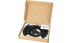 HHW01 HULA HOOP CZARNY Z OBCIĄŻNIKIEM HMS