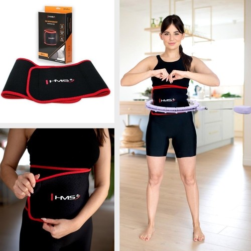 HHM14 HULA HOOP FIOLETOWY MAGNETYCZNY Z OBCIĄŻNIKIEM + LICZNIK HMS