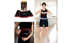 HHM14 HULA HOOP FIOLETOWY MAGNETYCZNY Z OBCIĄŻNIKIEM + LICZNIK HMS