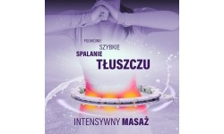 HHM14 HULA HOOP FIOLETOWY MAGNETYCZNY Z OBCIĄŻNIKIEM + LICZNIK HMS