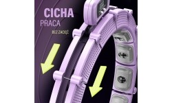 HHM14 HULA HOOP FIOLETOWY MAGNETYCZNY Z OBCIĄŻNIKIEM + LICZNIK HMS