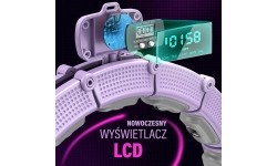 HHM14 HULA HOOP FIOLETOWY MAGNETYCZNY Z OBCIĄŻNIKIEM + LICZNIK HMS