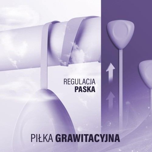 HHM14 HULA HOOP FIOLETOWY MAGNETYCZNY Z OBCIĄŻNIKIEM + LICZNIK HMS